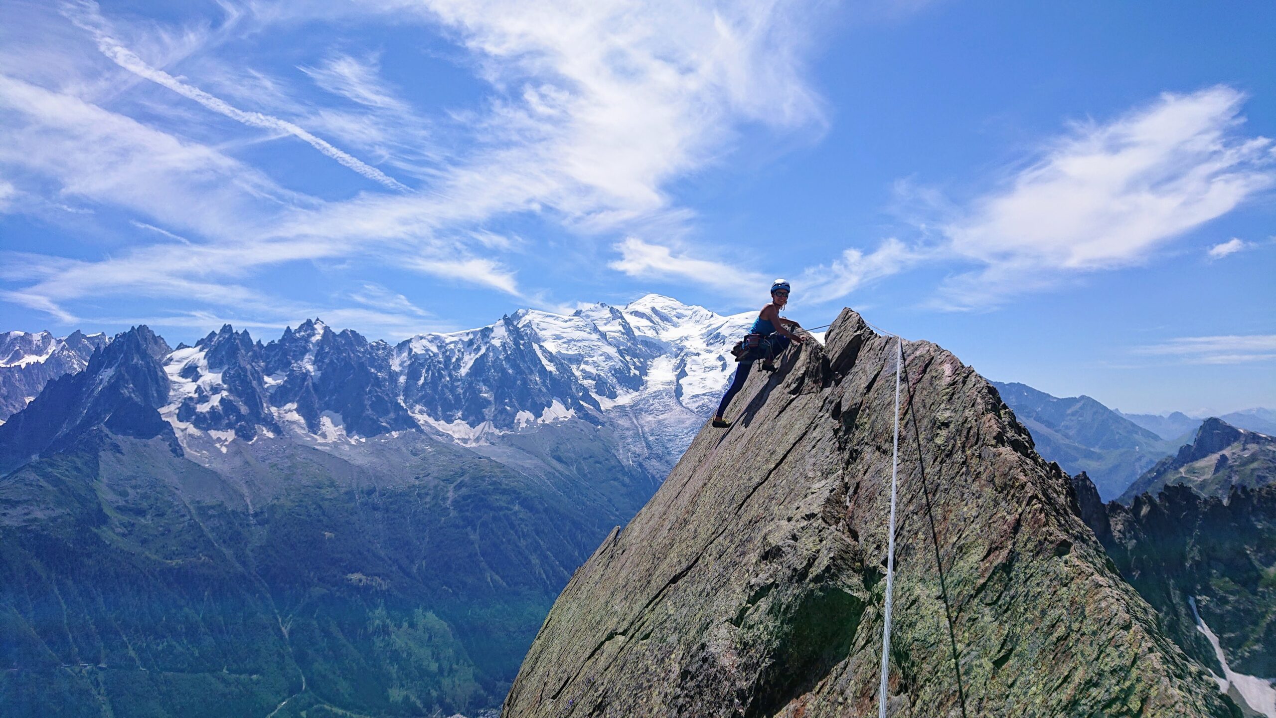 Face au mont Blanc